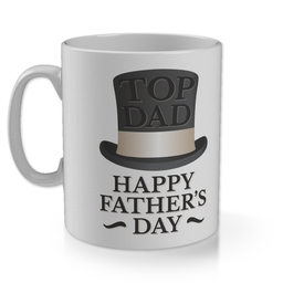 11oz Gloss Photo Mug with Top Hat Top Dad design