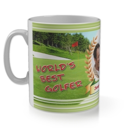11oz Gloss Photo Mug with World's Best Golfer design