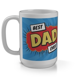 15oz Personalised Mega Mug with Best Dad Ever Explosion design