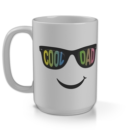 15oz Personalised Mega Mug with Cool Dad Sunglasses design