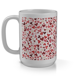 15oz Personalised Mega Mug with Hundreds of Hearts design