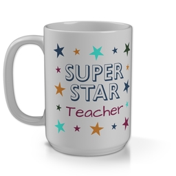 15oz Personalised Mega Mug with Superstar Teacher design