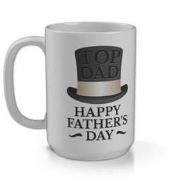 15oz Personalised Mega Mug with Top Hat Top Dad design
