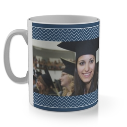 11oz Matte Photo Mug with Zigzag Class of design