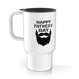 Personalised Travel Mug With Handle with Big Beard Sentiments design
