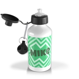 Personalised Drink Bottle with Crosses Custom Colour design