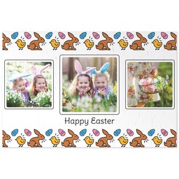 Personalised Puzzle  (112 Pieces) with Bunny and Eggs Pattern design