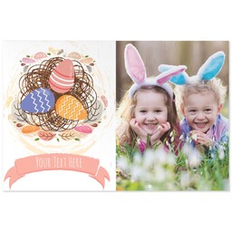 Personalised Puzzle  (112 Pieces) with Easter Eggs Nest design