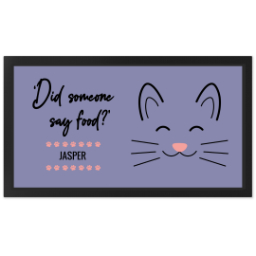 Personalised Pet Feeding Mats with Cat Food design