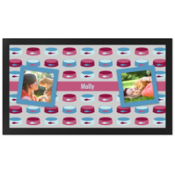 Personalised Pet Feeding Mats with Cat Food Bowl Pattern design