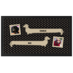 Personalised Pet Feeding Mats with Sausage Dogs Custom Colour design