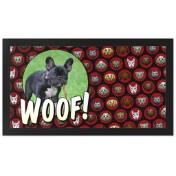 Personalised Pet Feeding Mats with Woof Custom Colour design