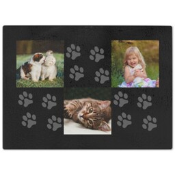 Photo Chopping Boards with Paw Prints Custom Colour design
