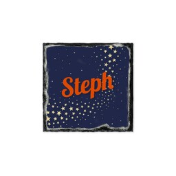 Slate Photo Coaster with Starry Night Custom Colour design