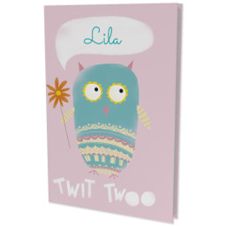 Personalised Notebooks (Hard Cover) with Owl design