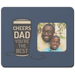 Personalised Mouse Mats with Cheers Dad Pint Glass design
