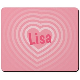 Personalised Mouse Mats with Hearts Custom Colour design