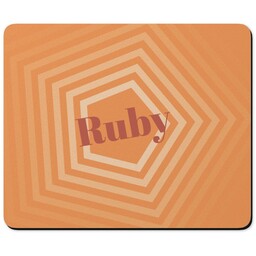Personalised Mouse Mats with Pentagons Custom Colour design