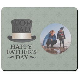 Personalised Mouse Mats with Top Hat Top Dad design