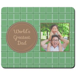 Personalised Mouse Mats with World's Greatest Dad Tweed design