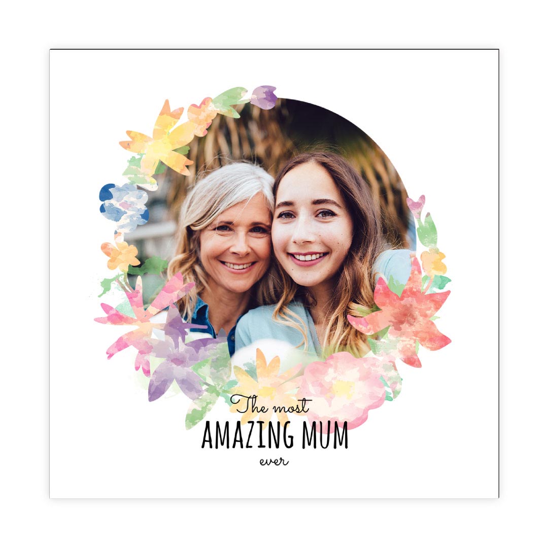 10x8 Picture Magnets with Amazing Mum Watercolour Design