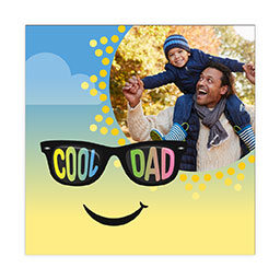 4x4" Picture Magnets with Cool Dad Sunglasses design