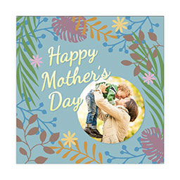 4x4" Picture Magnets with Mother's Day Foliage design