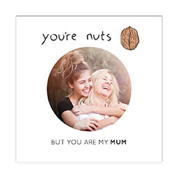 4x4" Picture Magnets with Nuts Mum design