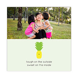 4x4" Picture Magnets with Sweet Pineapple design