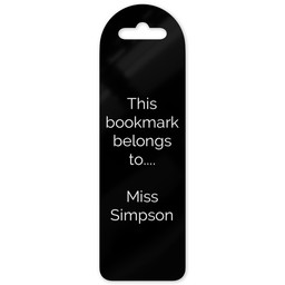 Personalised Bookmarks with Custom Colour (Custom Text Only) design