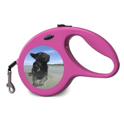 Personalised Dog Lead (Pink) with Full Photo design