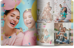8x11" Softcover Photo Book - Matte Paper with Borderless Collage Custom Colour design
