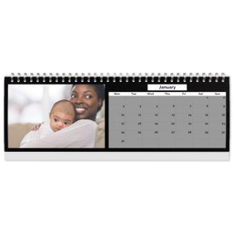 Personalised Desk Calendar with Custom Colour Grid View design
