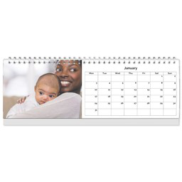 Personalised Desk Calendar with Full Photo Grid View design