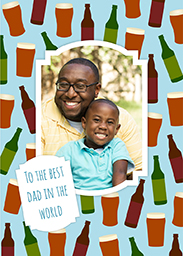 Flat Photo Cards (Pack of 20 Round Corners) with Beers Frame design