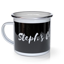 Personalised Enamel Mugs with Custom Colour (Custom Text Only) design