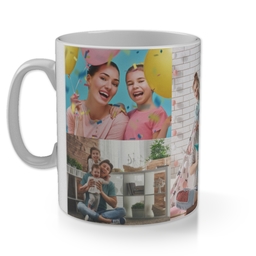 11oz Gloss Photo Mug with Borderless Collage design