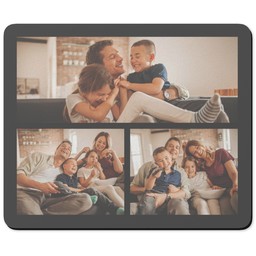 Personalised Mouse Mats with Bordered Collage Custom Colour design