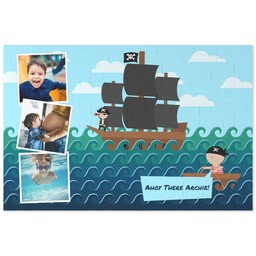 Personalised Puzzle  (112 Pieces) with Pirate Ship design