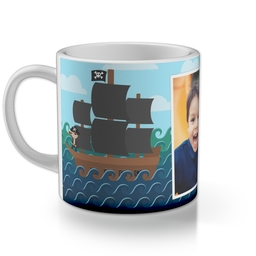 Personalised Children's Mug with Pirate Ship design
