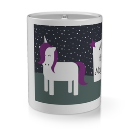 Personalised Money Jar with Unicorn Night or Day Custom Colour design
