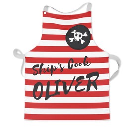 Personalised Kids Aprons with Ship's Cook design